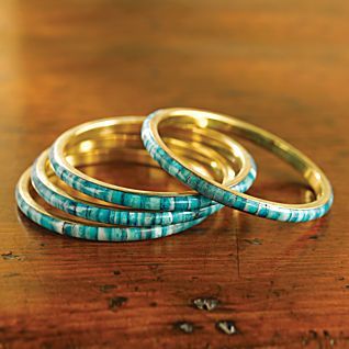Bone Inlay Bangles