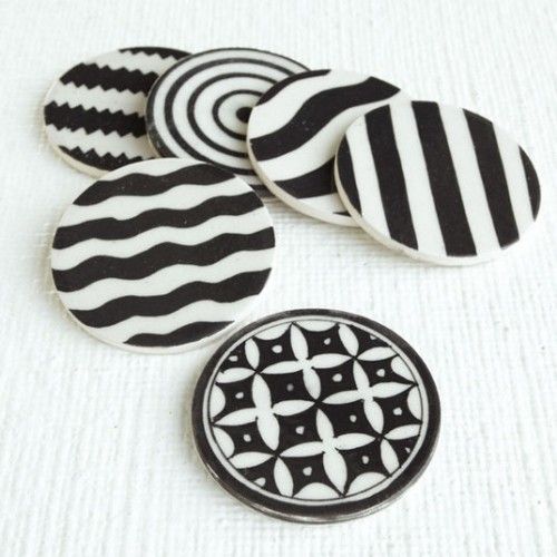 Black & White Resin Coaster