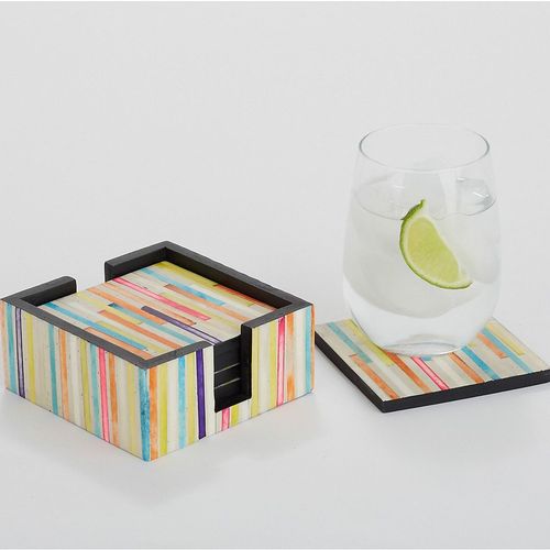 Multicolor Tabletop Bone Coaster