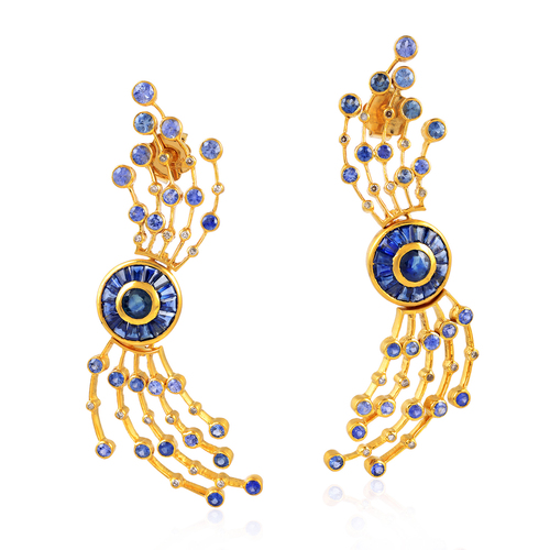 Sapphire Stud Earring