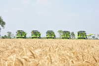 Green Agriculture Combine Harvester