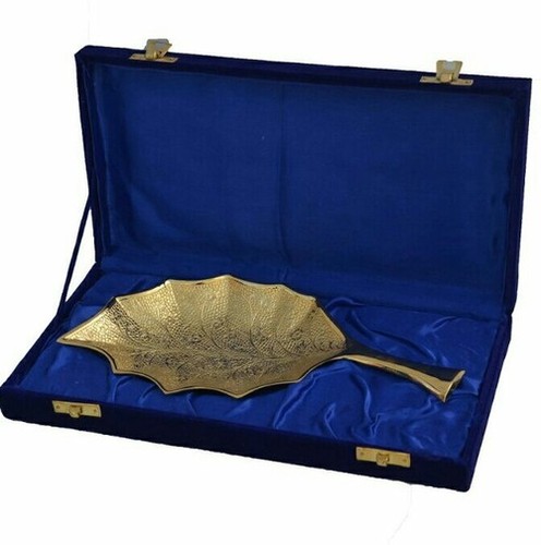 Gold Serving Leaf Tray