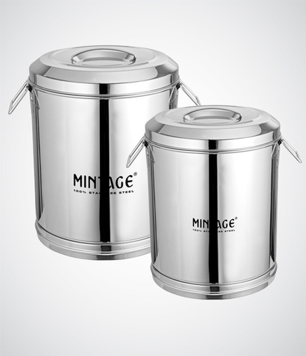 Storage Box / Drum ( High Gloss Mirror Finish )