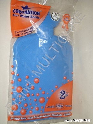 Hot Water Bottle Coronation Brand - Rubber, 203.2-254 mm Rectangle Shape | Air Tight, Durable Sealing, Easy to Clean