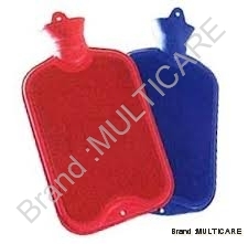 Rubber Hot Water Bag - Rectangular, 8-10 Inch Length | 100% Leak Proof, Seamless Moulded, Heat Resistant Screw-Stopper, Soft and Supple Feel