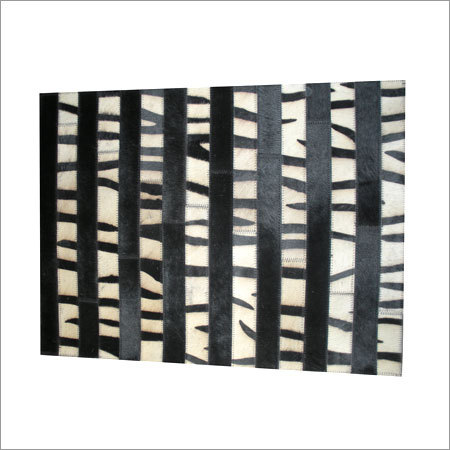 Designer Leather Hair on Rugs