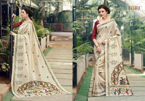 Lilan Poly Cotton Printed Sarees