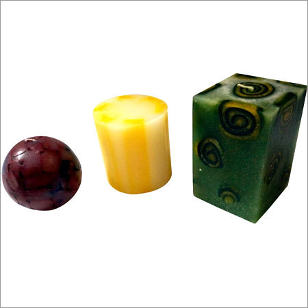 Designer Round Chunk Candles