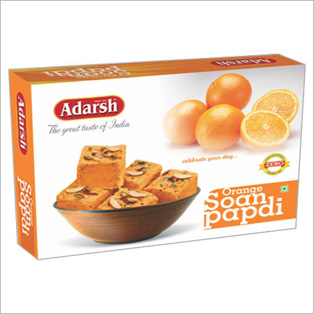 Orange Soan Papdi