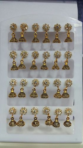 Diamond Jhumkas