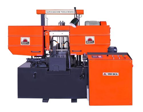 Fully Automatic Double Column Bandsaw Machine - Steel, Capacity: 3 Units | Ideal for Industrial and Trader Use