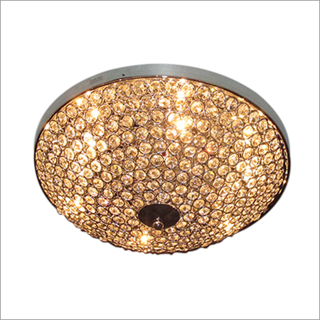 Crystal Ceiling Mount Round Chandelier