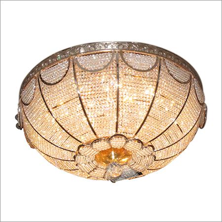 Crystal Ceiling Mount Round Chandelier