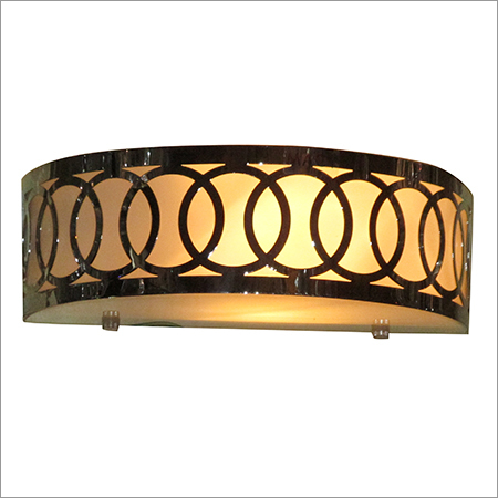 Modern Drum Shaped Abstract Metal Pattern Wall Lamp