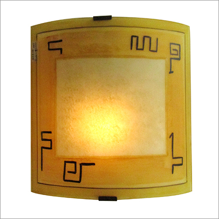 Designed Glass Abstract Design Wall Lamp