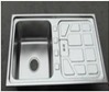 Kitchen Sink - Stainless Steel 304 880x500x230mm, Double Bowl, Polished, Rust Resistant, Drop-in/Undermount
