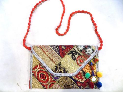 Handmade Embroidered Patch work Clutch Bag