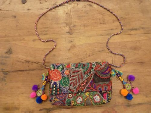 Indian Vintage Embroidered Clutch Bag