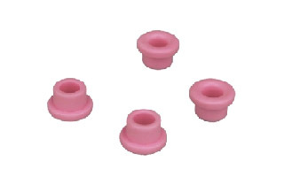Ceramic Collar Eyelet - Ceramic, 5Mm Diameter, 3Mm Height, 2Mm Hole Size, Pink | Corrosion Resistant, Durable, Heat Resistant, Easy Install, Long Lasting, Precise Fit, Quantity 4
