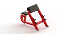 Preacher Curl Bench - Heavy-Duty Steel Frame, Adjustable Height for Maximum Comfort and Stability