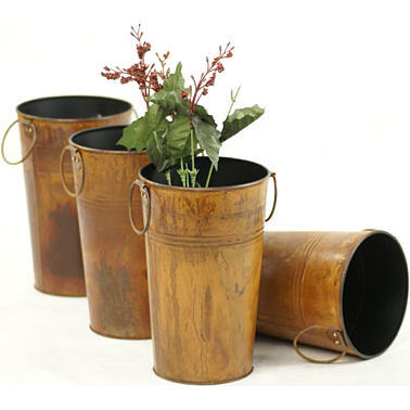 Rust Flower Pots.