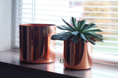 Copper Flower Pots & Vases.