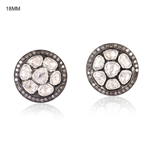 Rose Cut Diamond Cufflink