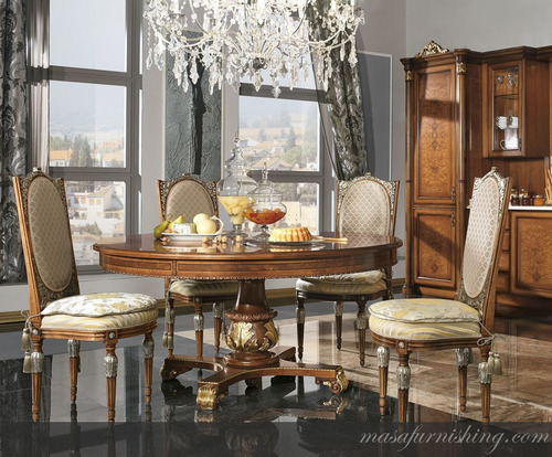 Classic Style Round Dining Table