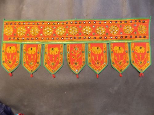 Traditional embroidered door valances wall hanging