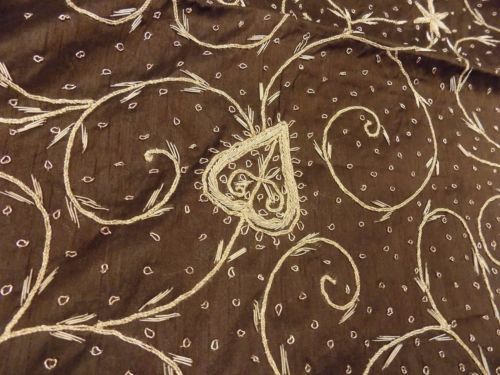 Indian Queen Embroidered Bed Cover