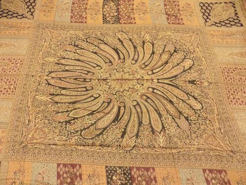 INDIAN SILK WOOL WARM BEDCOVER