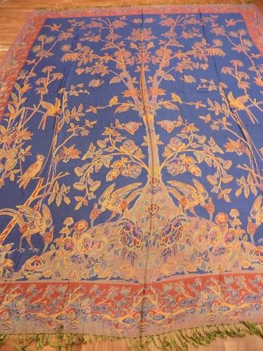 INDIAN WOOL BLANKET BEDCOVER