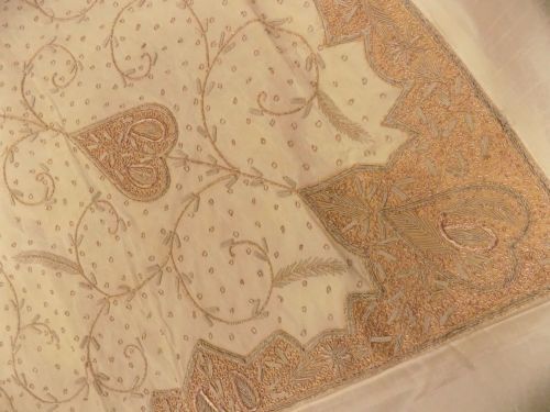 Traditional Embroidered Silk Bed Cover