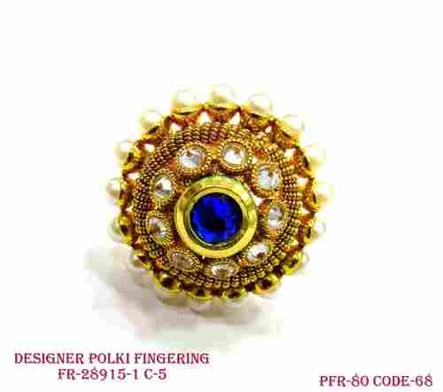 Polki Finger Ring