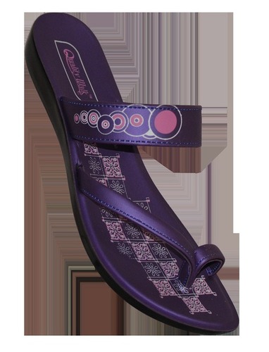 FANCY - PU Material, Multiple Sizes, Purple Color | Slip-On, Embellished Design, Comfortable Fit, Durable Material, Stylish and Lightweight