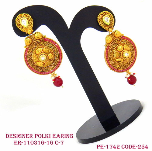 polki earring