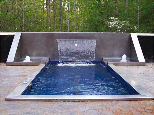 Waterfall with pond