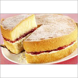 Sponge Cake - 20cm Diameter, 8cm Height, 3 Layers | Soft Texture, Sweet Taste, Jam & Cream Filling