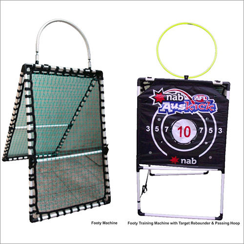 Aluminium Footy Training Machine With Target Rebounder