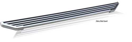 S CROSS SIDE GUARD ZEBRA - Metal 100cm Silver, Chrome Finish | Durable, Stylish, Protective, Easy Install
