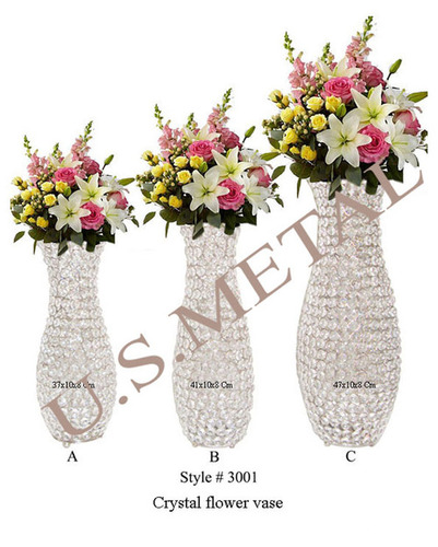 Designer Crystal Flower Vases