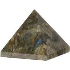 Labradorite With Green Fire Pyramid - Labradorite Square Pyramid, Gray, Variable Height | Enhances Intuition, Improves Communication, Boosts Creativity, Reduces Stress, Increases Focus, Promotes Harmony, Enhances Productivity, Strengthens Teamwork