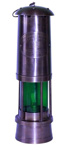 Green Glass (Minor Lamp) Kerosene Brass Lamp Lant