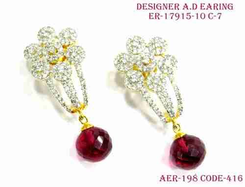 Designer Amercian Diamond Earring