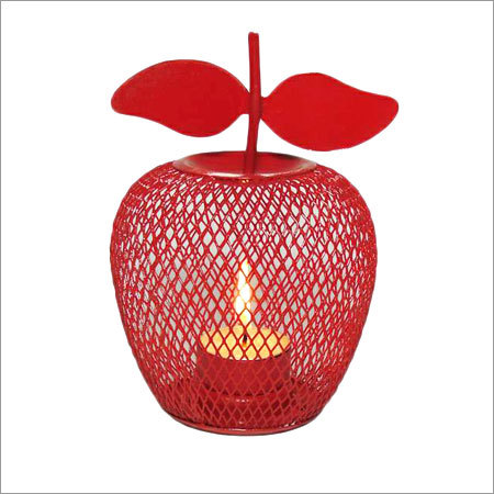 Iron Painted Tea Light Holder