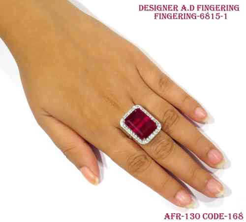 Designer Amercian Diamond Finger Ring