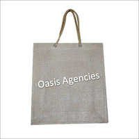 Natural Rope Handle Jute Tote Bag