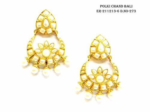 Designer Polki Chand Bali