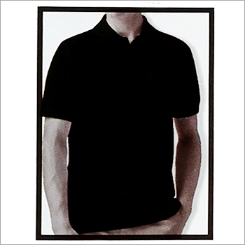 Black Collared T Shirt
