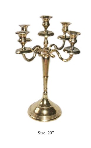 Brass Candelabra 5 Light